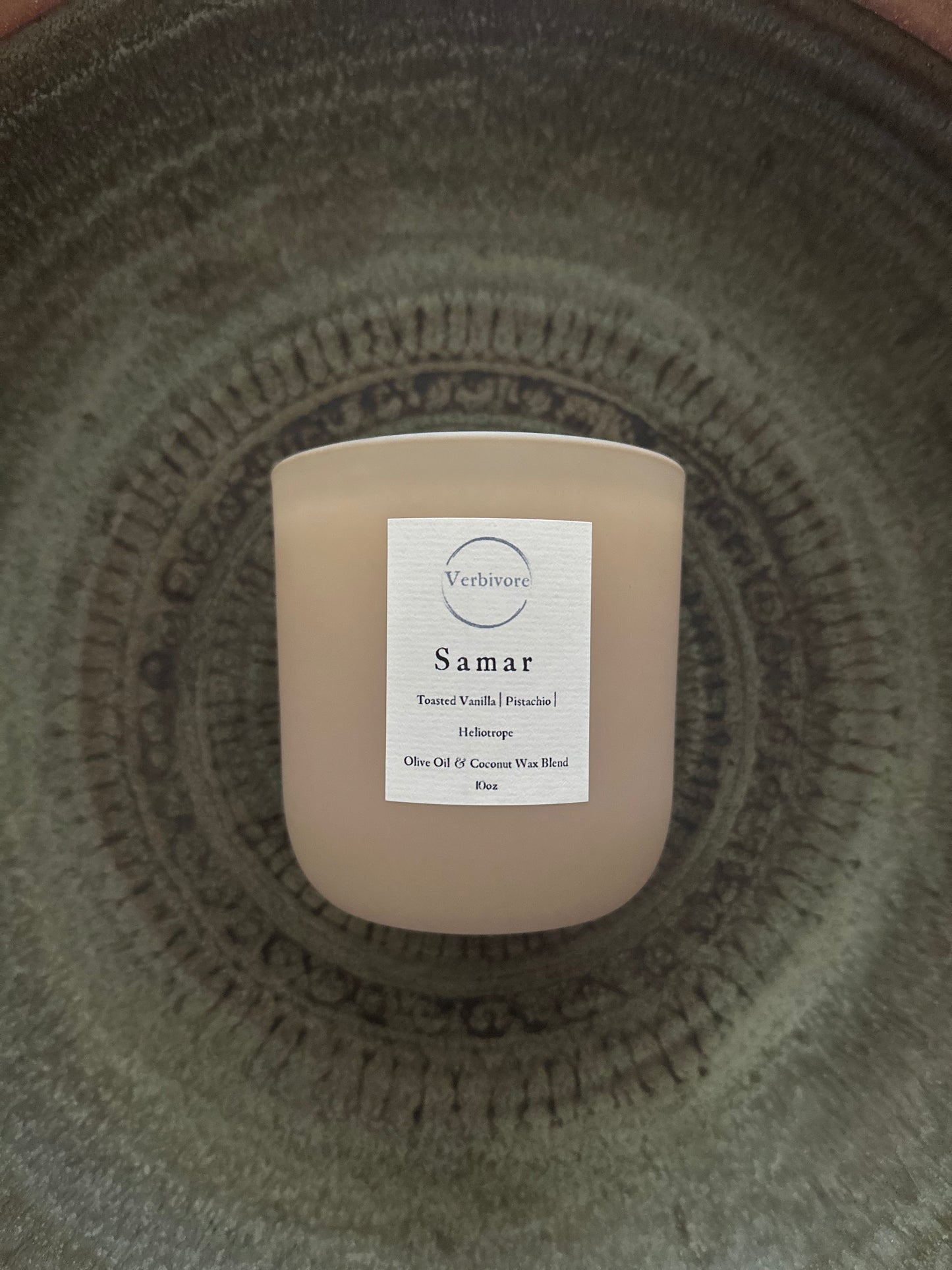 Bougie Samar | Mélange de cire d'olive et de noix de coco