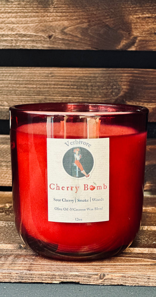 Cherry Bomb | Olive & Coconut Wax Blend 12oz Candle